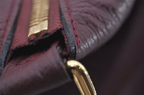 Authentic Louis Vuitton Monogram Empreinte Lumineuse PM Tote Bag Bordeaux 1260I