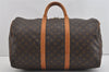 Authentic Louis Vuitton Monogram Keepall 50 Travel Boston Bag M41426 LV 1261I