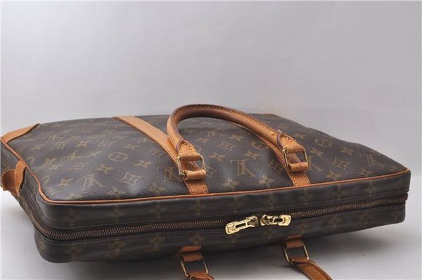 Auth Louis Vuitton Monogram Porte Documents Voyage Briefcase M53361 LV 1262D
