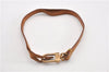 Auth Louis Vuitton Leather Strap For Pochette Accessoires Beige 13.8" LV 1262G