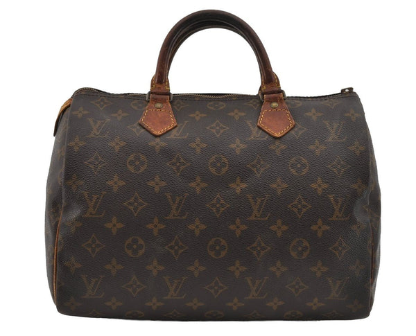 Authentic Louis Vuitton Monogram Speedy 30 Hand Boston Bag M41526 Junk 1262I