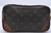 Auth Louis Vuitton Monogram Marly Dragonne PM Clutch Bag M51827 LV Junk 1264D