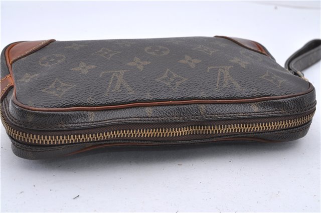Auth Louis Vuitton Monogram Marly Dragonne PM Clutch Bag M51827 LV Junk 1264D