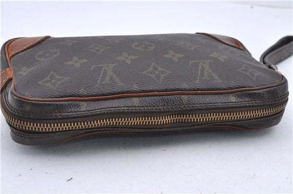 Auth Louis Vuitton Monogram Marly Dragonne PM Clutch Bag M51827 LV Junk 1264D
