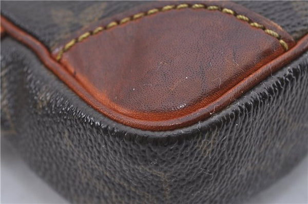 Auth Louis Vuitton Monogram Marly Dragonne PM Clutch Bag M51827 LV Junk 1264D