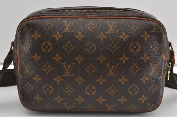 Authentic Louis Vuitton Monogram Reporter PM Shoulder Cross Bag M45254 LV 1264I