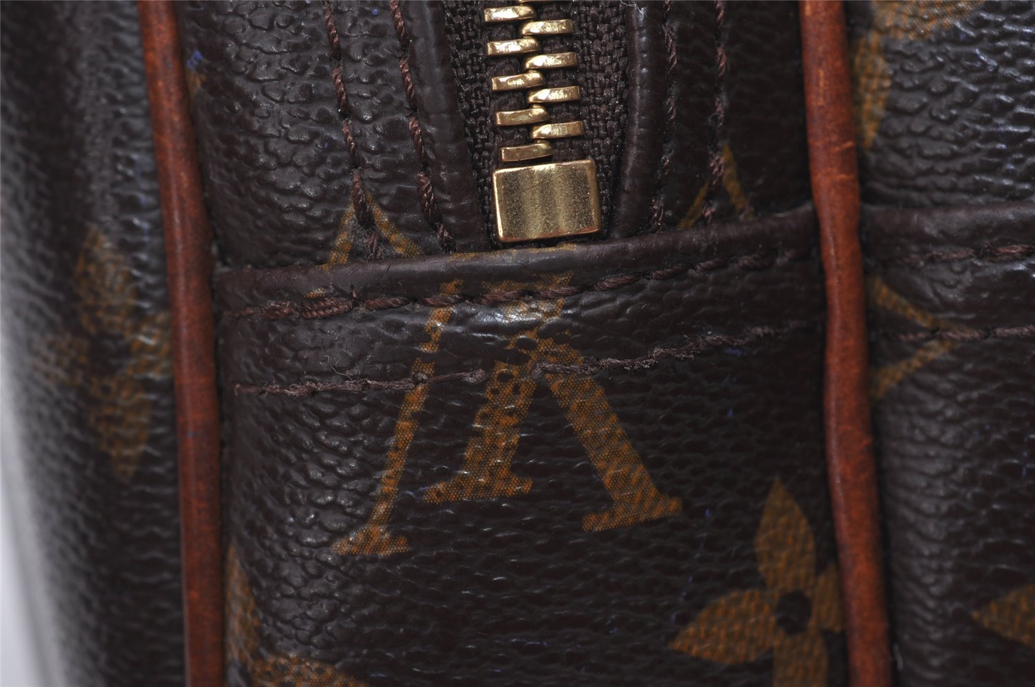 Authentic Louis Vuitton Monogram Reporter PM Shoulder Cross Bag M45254 LV 1264I