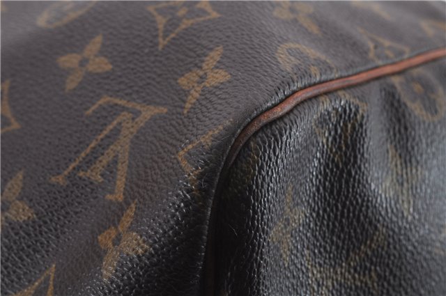 Auth Louis Vuitton Monogram Keepall Bandouliere 55 Boston Bag M41414 LV 1267D