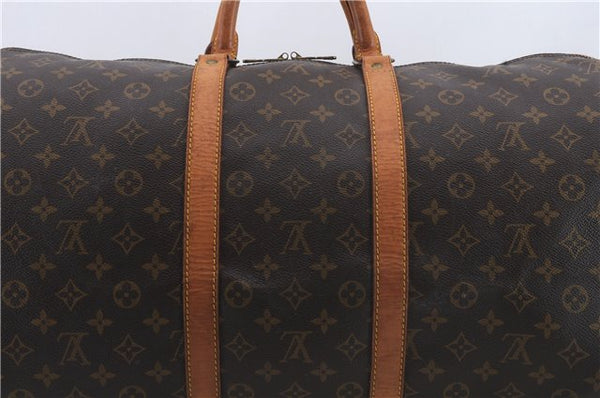 Auth Louis Vuitton Monogram Keepall Bandouliere 55 Boston Bag M41414 LV 1267D