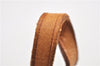 Auth Louis Vuitton Leather Strap For Pochette Accessoires Beige 13.8" LV 1267G