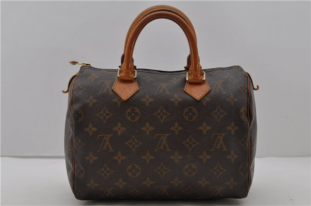 Authentic Louis Vuitton Monogram Speedy 25 Hand Bag M41528 LV 1268D