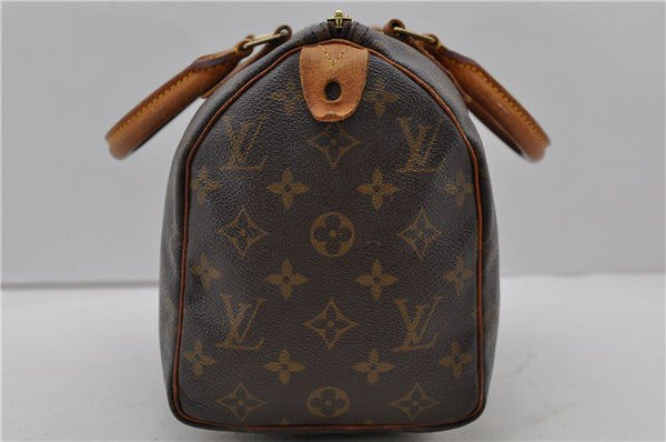 Authentic Louis Vuitton Monogram Speedy 25 Hand Bag M41528 LV 1268D