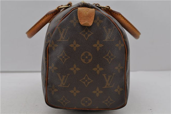 Authentic Louis Vuitton Monogram Speedy 25 Hand Bag M41528 LV 1268D