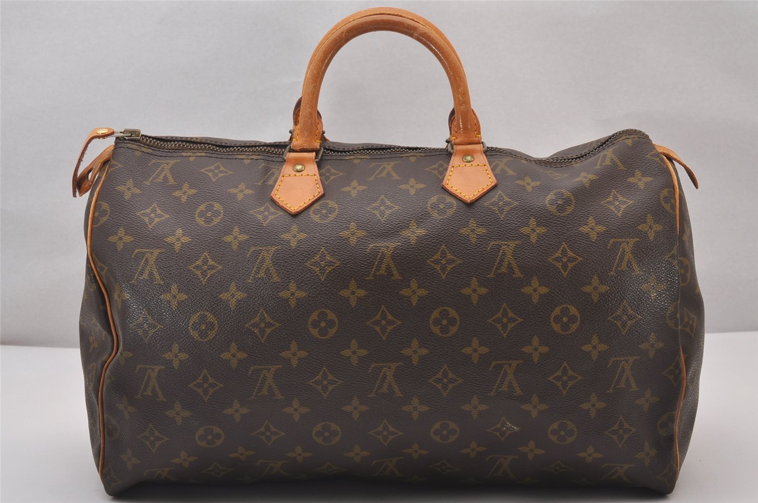 Authentic Louis Vuitton Monogram Speedy 40 Hand Boston Bag M41522 LV 1268I