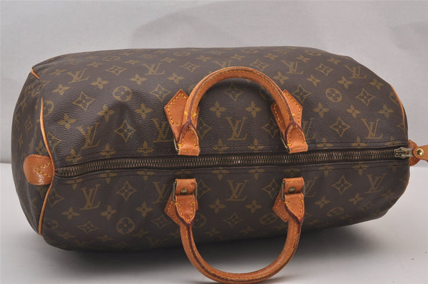 Authentic Louis Vuitton Monogram Speedy 40 Hand Boston Bag M41522 LV 1268I