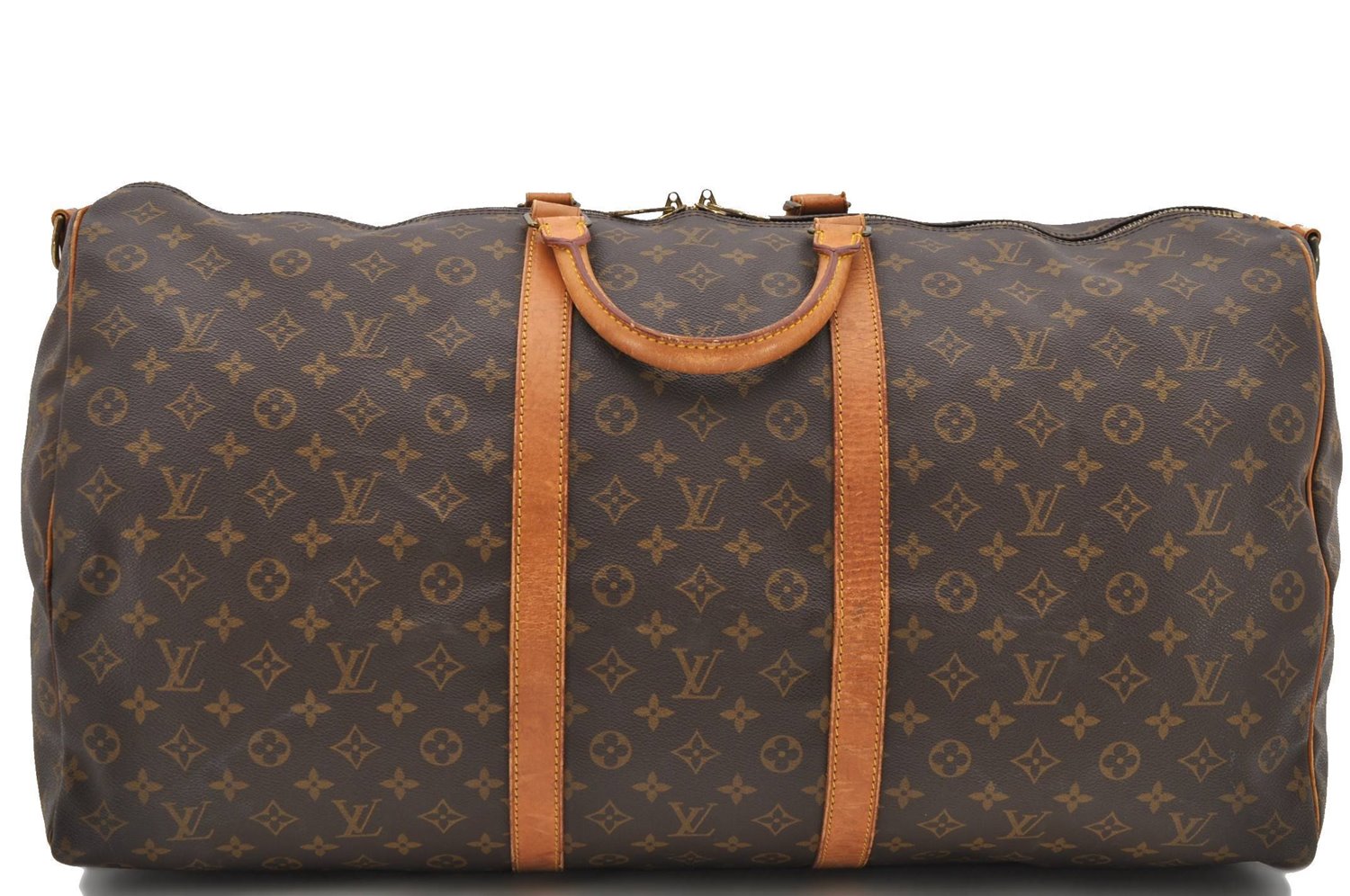 Auth Louis Vuitton Monogram Keepall Bandouliere 60 Boston Bag M41412 LV 1269D