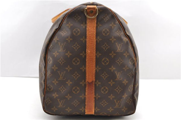 Auth Louis Vuitton Monogram Keepall Bandouliere 60 Boston Bag M41412 LV 1269D