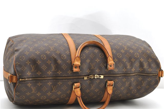 Auth Louis Vuitton Monogram Keepall Bandouliere 60 Boston Bag M41412 LV 1269D