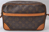 Auth Louis Vuitton Monogram Trocadero 27 Shoulder Cross Body Bag M51274 LV 1271D