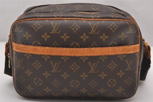 Authentic Louis Vuitton Monogram Reporter PM Shoulder Cross Bag M45254 LV 1272I