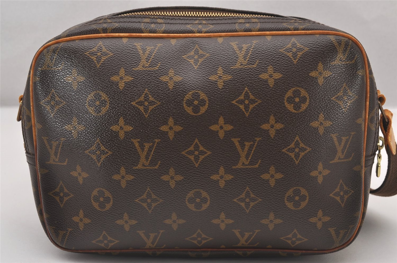 Authentic Louis Vuitton Monogram Reporter PM Shoulder Cross Bag M45254 LV 1272I