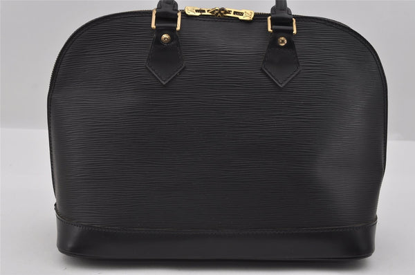 Authentic Louis Vuitton Epi Alma PM Hand Bag Black M40302 LV 1273I