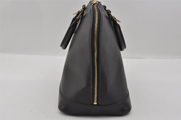 Authentic Louis Vuitton Epi Alma PM Hand Bag Black M40302 LV 1273I