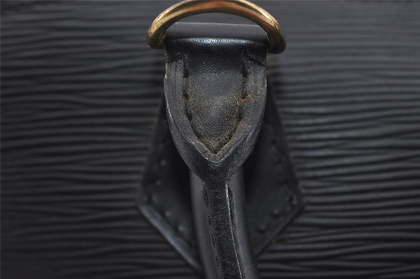 Authentic Louis Vuitton Epi Alma PM Hand Bag Black M40302 LV 1273I