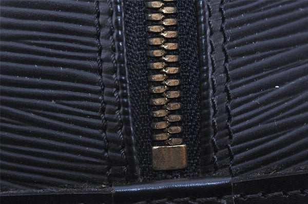 Authentic Louis Vuitton Epi Alma PM Hand Bag Black M40302 LV 1273I