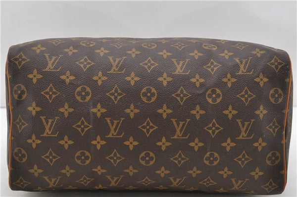 Authentic Louis Vuitton Monogram Speedy 35 Hand Bag M41524 LV 1274D