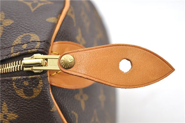 Authentic Louis Vuitton Monogram Speedy 35 Hand Bag M41524 LV 1274D