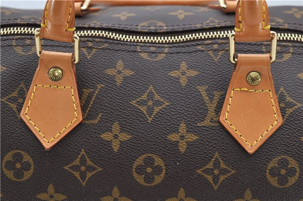 Authentic Louis Vuitton Monogram Speedy 35 Hand Bag M41524 LV 1274D