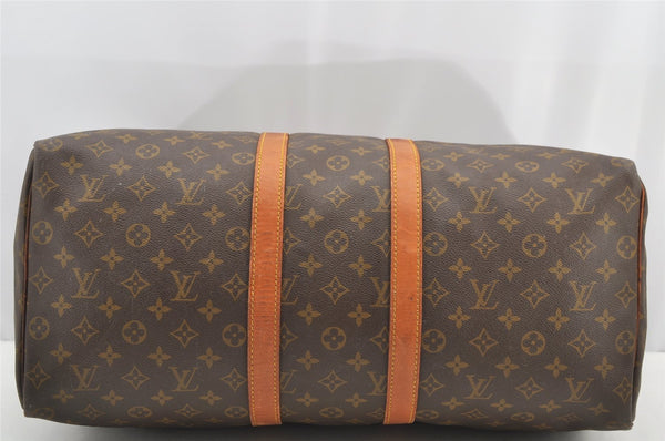Authentic Louis Vuitton Monogram Keepall 50 Travel Boston Bag M41426 LV 1274I