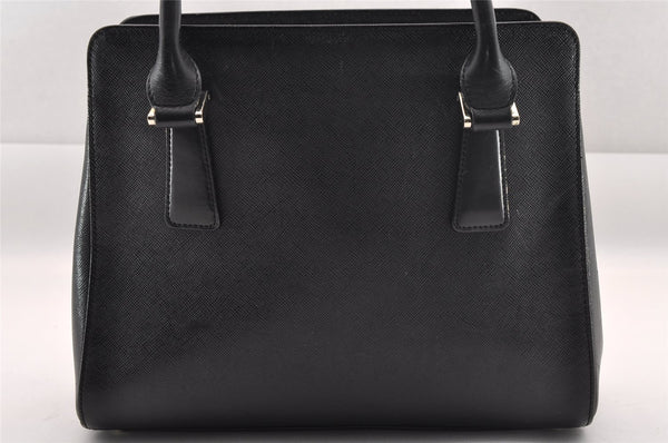 Authentic BURBERRY Vintage Leather Shoulder Hand Bag Purse Black 1275I