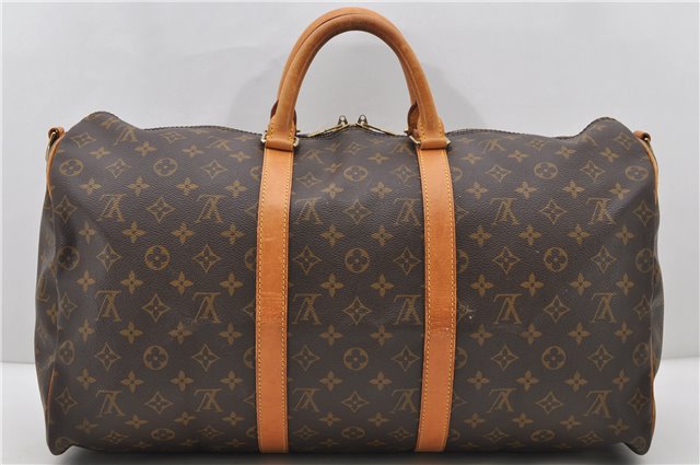 Auth Louis Vuitton Monogram Keepall Bandouliere 50 Boston Bag M41416 LV 1278D