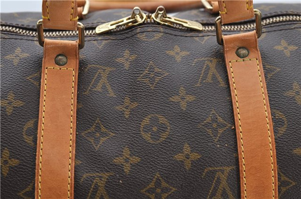 Auth Louis Vuitton Monogram Keepall Bandouliere 50 Boston Bag M41416 LV 1278D