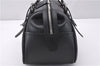 Authentic BURBERRY Vintage Hand Boston Bag Leather Black 1279F