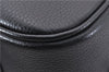 Authentic BURBERRY Vintage Hand Boston Bag Leather Black 1279F