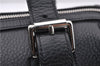 Authentic BURBERRY Vintage Hand Boston Bag Leather Black 1279F
