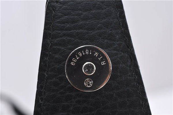 Authentic BURBERRY Vintage Hand Boston Bag Leather Black 1279F