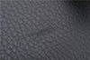 Authentic BURBERRY Vintage Hand Boston Bag Leather Black 1279F