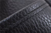 Authentic BURBERRY Vintage Hand Boston Bag Leather Black 1279F