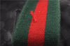 Authentic GUCCI Web Sherry Line Hand Tote Bag GG Nylon 131230 Black 1279G
