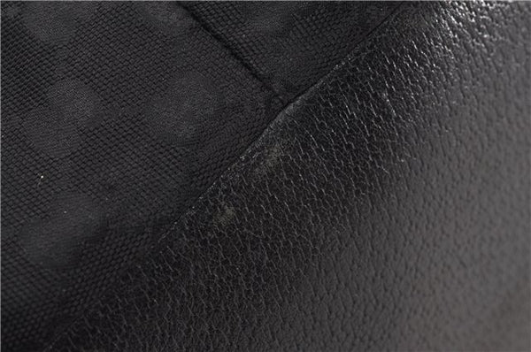 Authentic GUCCI Web Sherry Line Hand Tote Bag GG Nylon 131230 Black 1279G