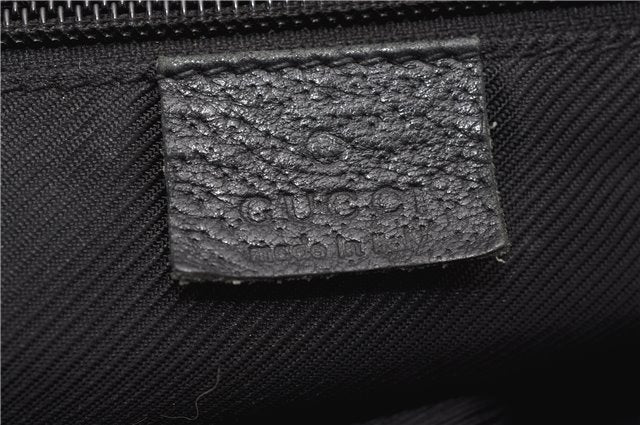 Authentic GUCCI Web Sherry Line Hand Tote Bag GG Nylon 131230 Black 1279G
