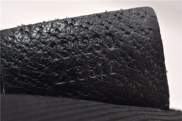 Authentic GUCCI Web Sherry Line Hand Tote Bag GG Nylon 131230 Black 1279G