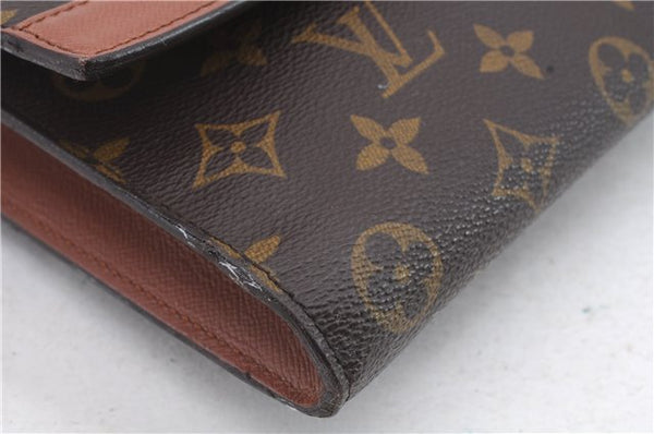 Authentic Louis Vuitton Monogram Porte Envelope Documents Case M51801 LV 1280D