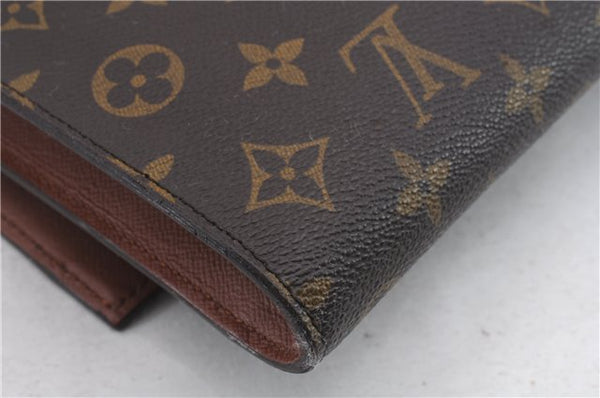 Authentic Louis Vuitton Monogram Porte Envelope Documents Case M51801 LV 1280D