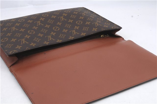 Authentic Louis Vuitton Monogram Porte Envelope Documents Case M51801 LV 1280D