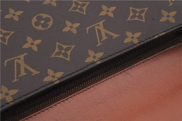 Authentic Louis Vuitton Monogram Porte Envelope Documents Case M51801 LV 1280D
